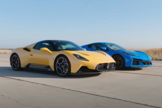 El Corvette Z06 se enfrenta al Maserati MC20 Cielo en la pista