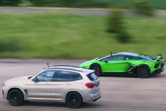 BMW X3 M vs Lamborghini Aventador SVJ: Un SUV se enfrenta a un superdeportivo ¿Quién ganará?
