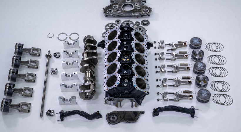 Este motor V-10 de 3.5 litros, modelo RA100E-V805, fue el responsable de que Senna lograra la pole position en el Gran Premio de Japón de 1990. Foto: Honda