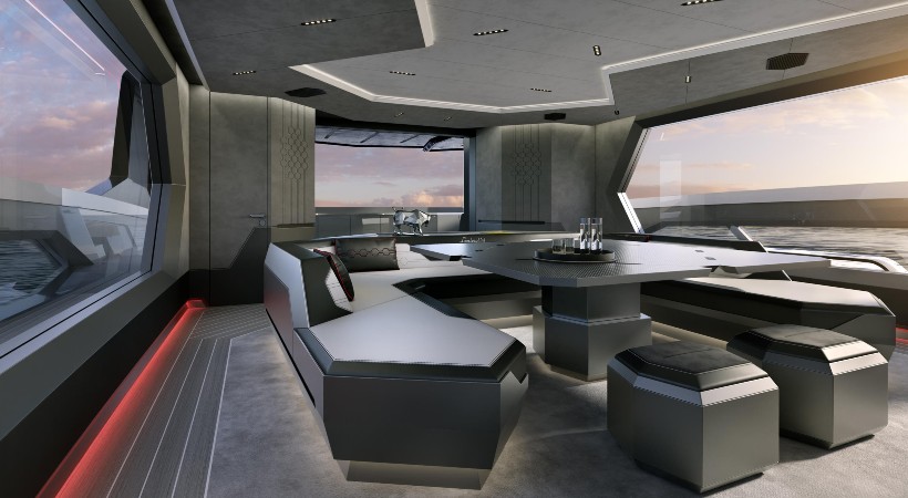 El interior es a todo lujo. Foto: Lamborghini