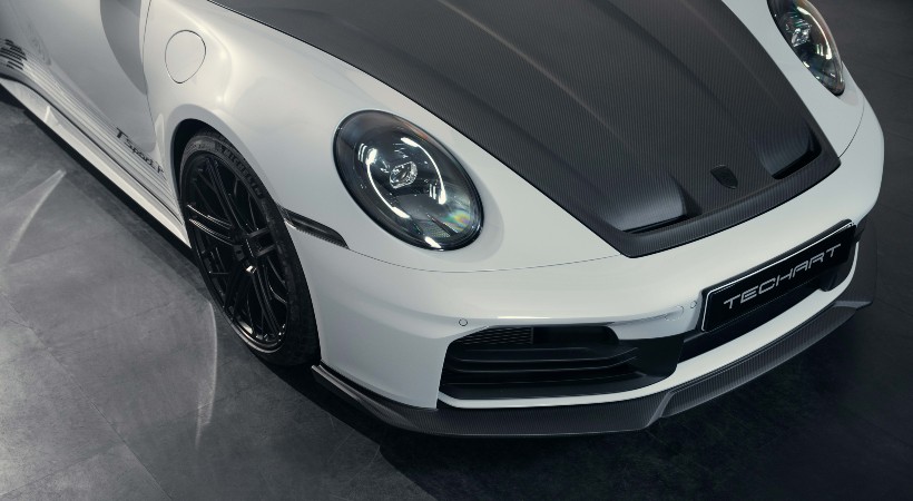 La preparación de TechArt aumenta la potencia a 498 hp y el par a 390 lb-pie, cifras que lo colocan muy cerca del GT3 actual. Foto: TechArt