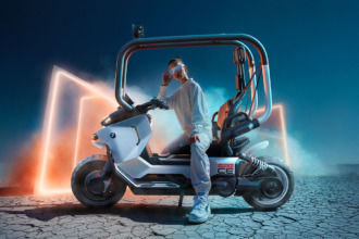 BMW Motorrad Vision CE, movilidad urbana sin casco ni chamarra