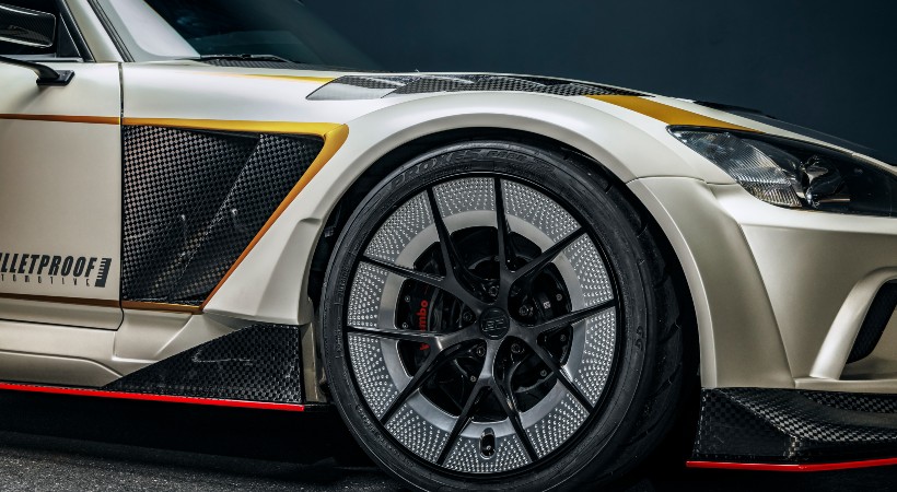 También incorpora el nuevo sistema de frenos Brembo Pista que se complementa con ruedas BP-RW Evolution. Foto: Bulletproof