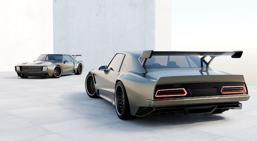 El chasis fue desarrollado específicamente para este auto. Foto: Blazin Rodz