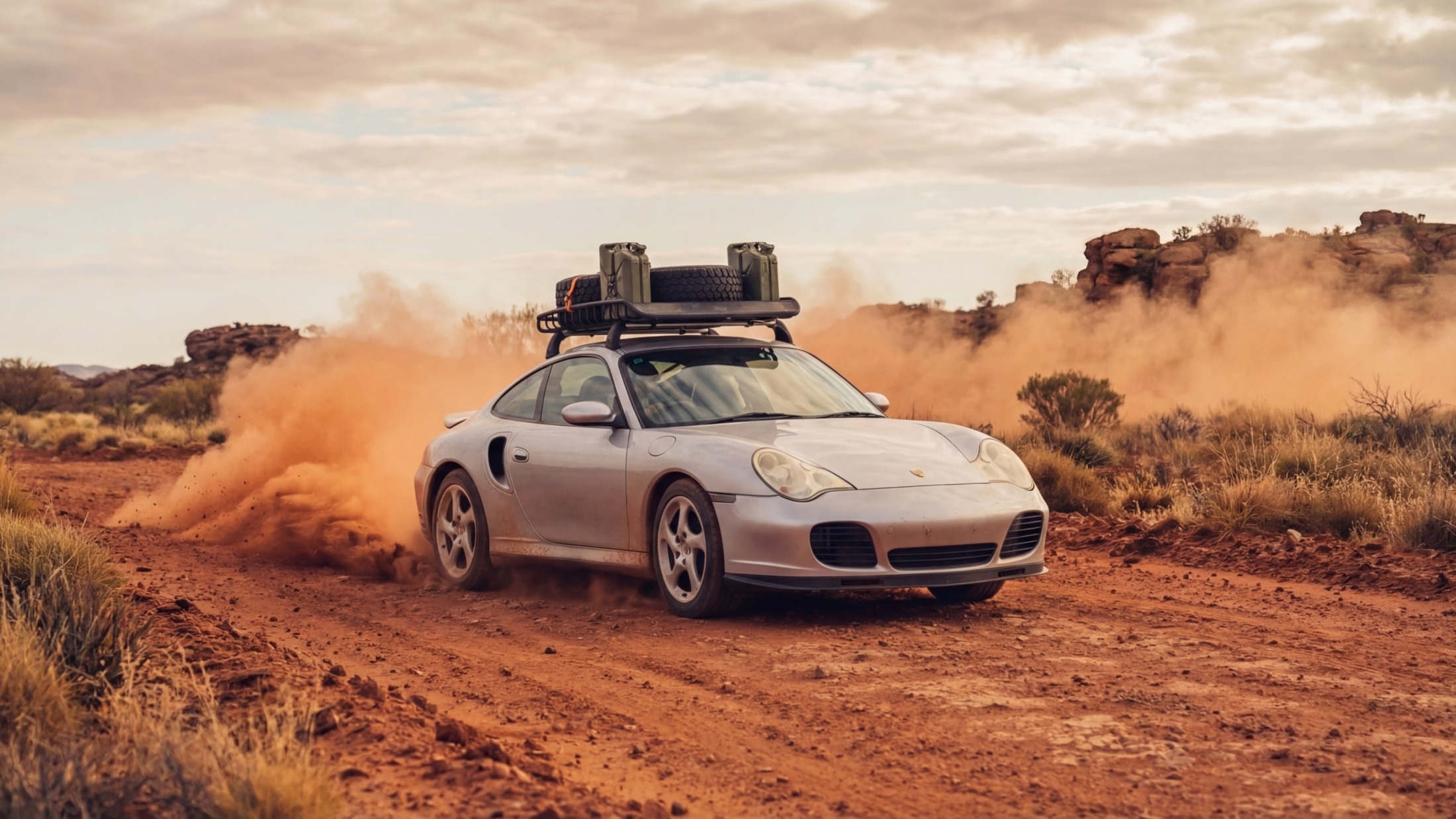 Porsche 911 Turbo, 996, prueba off-road
